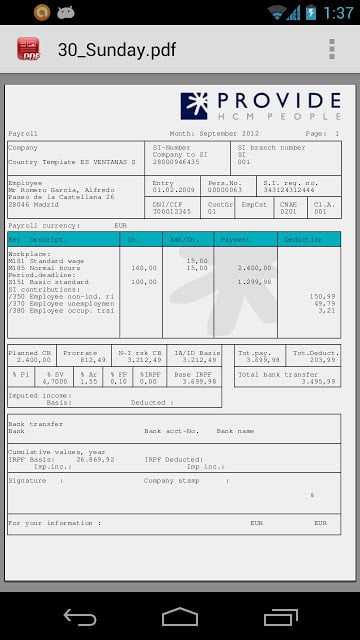 Payslip for SAP截图3