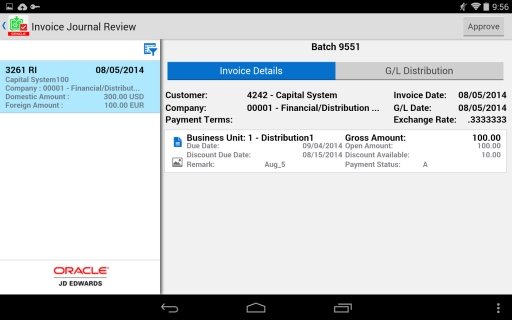 Invoice Batch Appr - JDE E1截图4