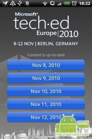 欧洲的TechEd2010会议截图1