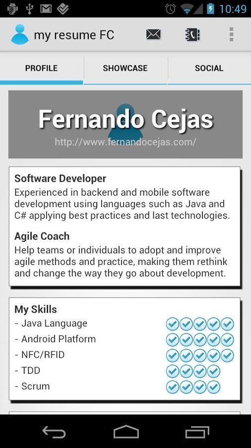 my resume FC截图4