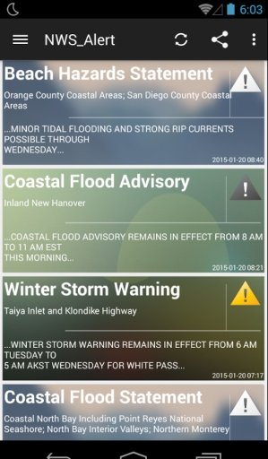 NWS Weather Alert截图7