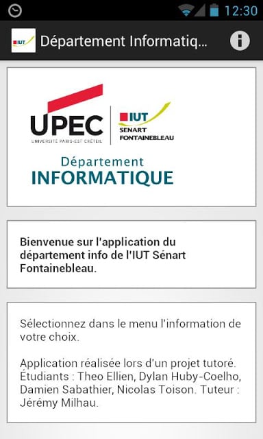 D&eacute;partement Informatique截图4