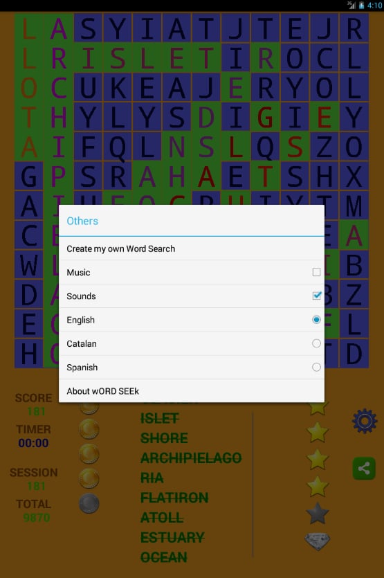 Word Search Puzzle wORD SEEk截图2