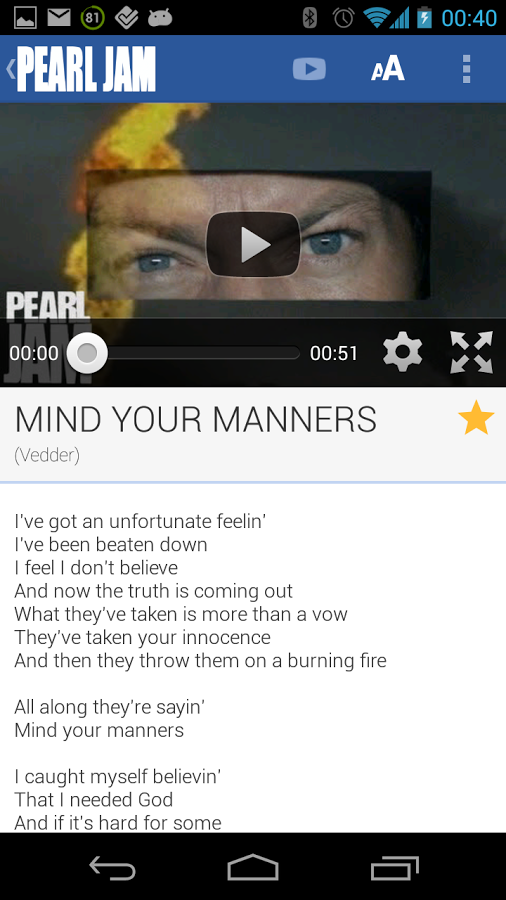 Pearl Jam Lyrics截图11