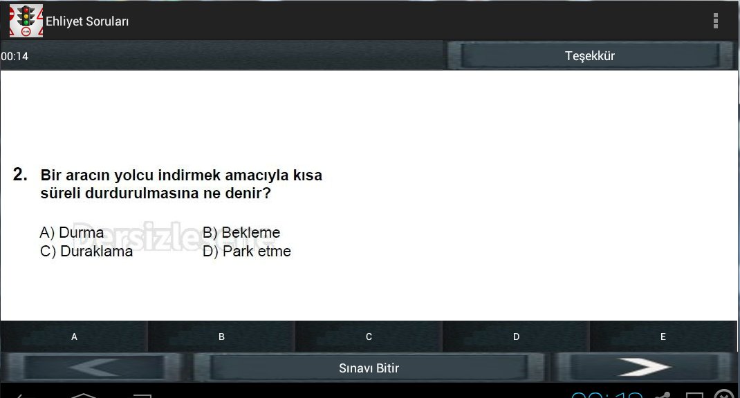 Ehliyet Sinav Testi截图7