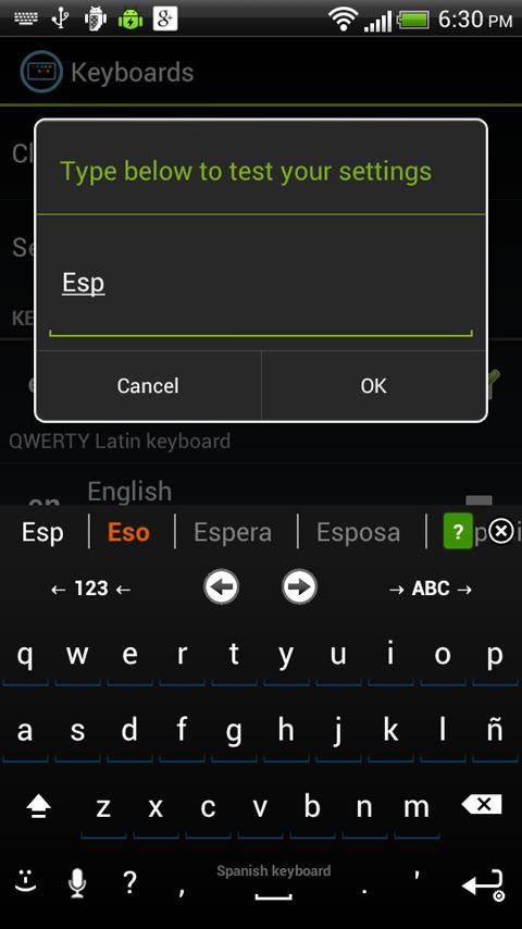Spanish Keyboard for iKe...截图3