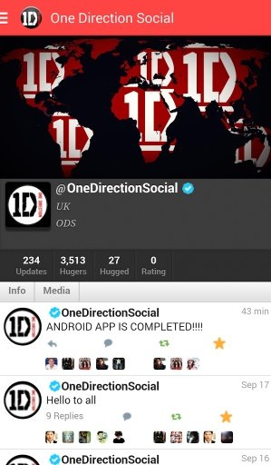 One Direction Social Android截图5