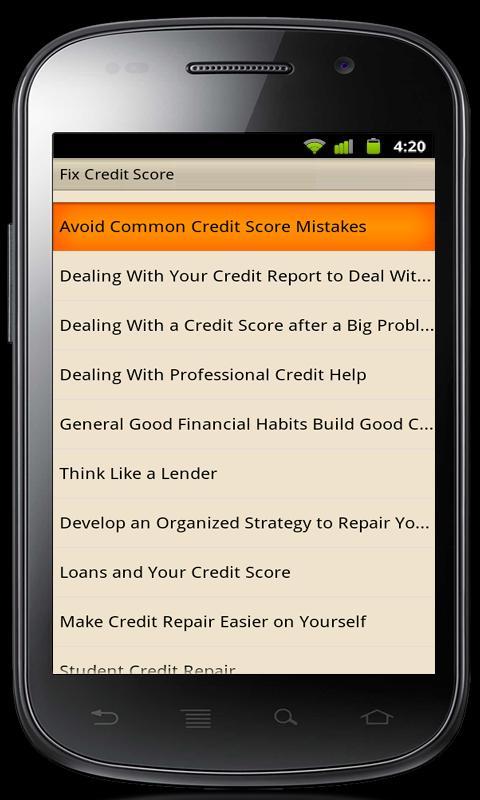 Fix Credit Score Tips截图1