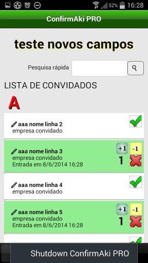 ConfirmAki PRO: sua lista VIP截图1