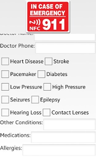 In Case Of Emergency - NFC 911截图1