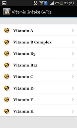 Vitamin Intake Guide截图4