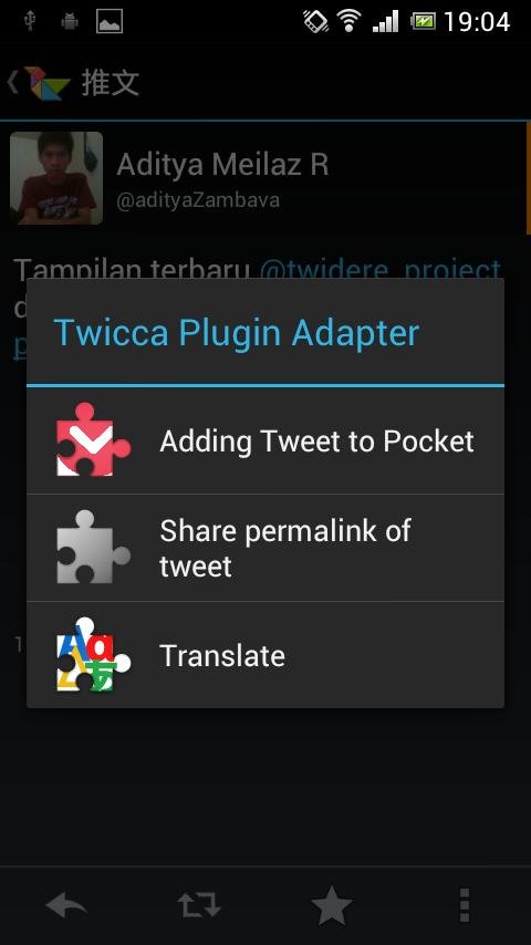 Twidere Twicca Plugin Adapter截图2