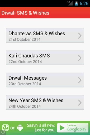 Diwali SMS &amp; Wishes截图2