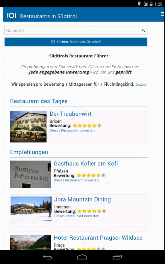 Restaurants in Südtirol截图2