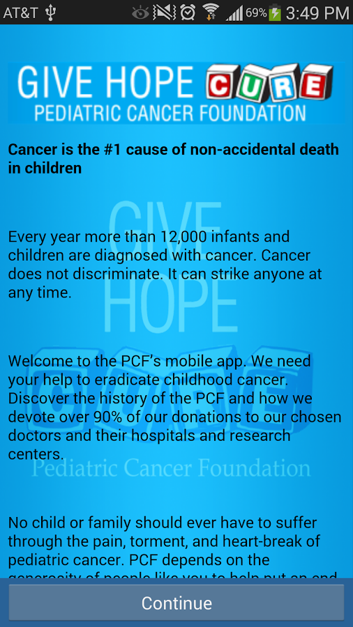 Pediatric Cancer Foundation截图2