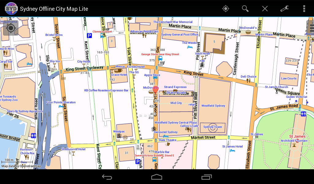 Sydney Offline City Map Lite截图8