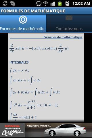 Formules de mathématique截图3