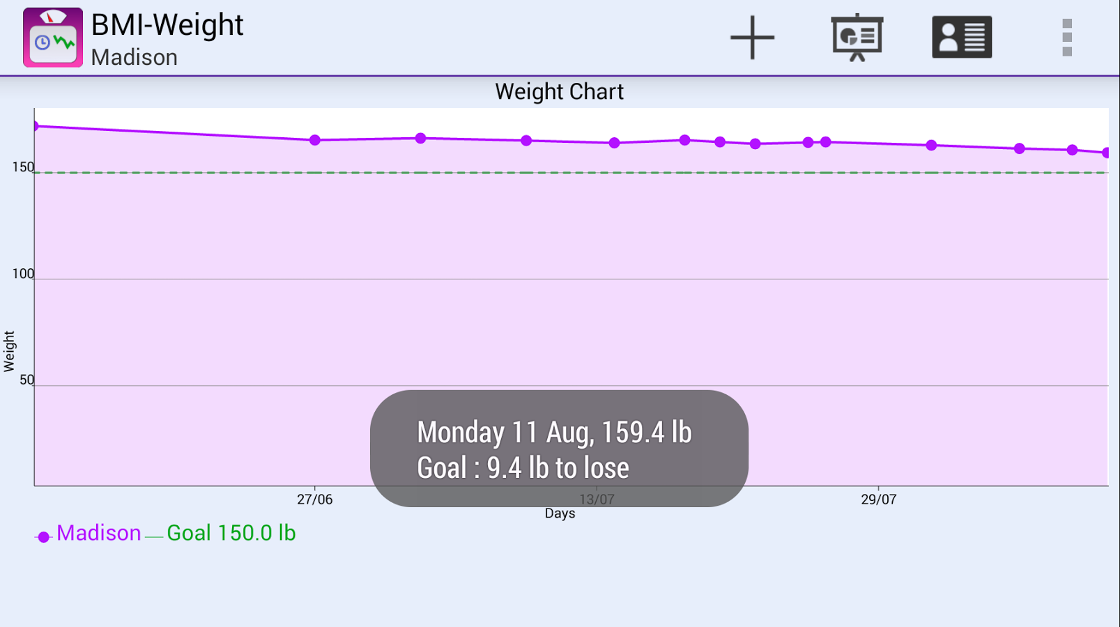 BMI-Weight Tracker截图4