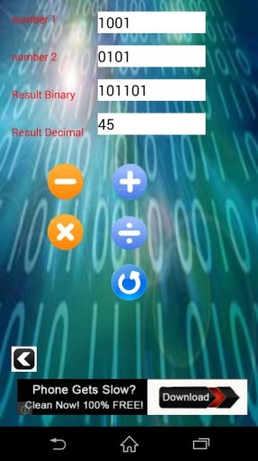 BINARY CALCULATOR 0/1截图4