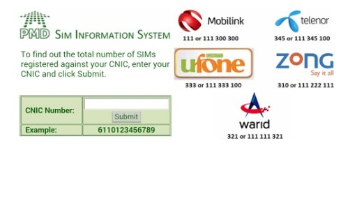 SIM Information Pakistan截图3