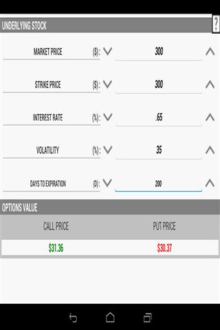 期权计算器 Options Calculator Beginner截图4