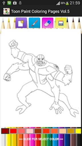 Toon Paint Coloring Pages Vol.5截图1