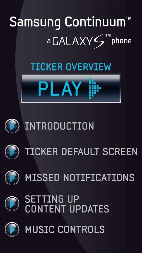 Samsung Continuum Ticker截图4