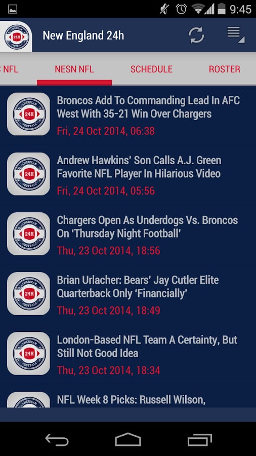 New England Football 24h截图2