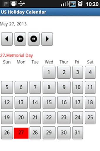 US Holiday Calendar截图3