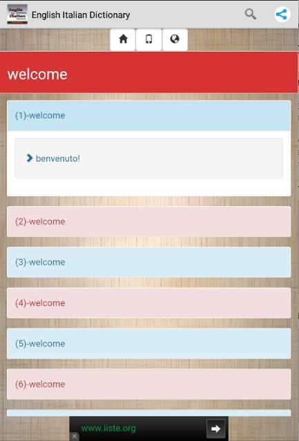 English Italian Dictionary截图4