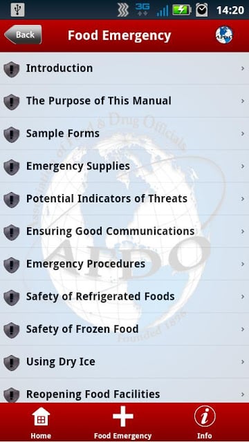 AFDO Food Emergency截图3