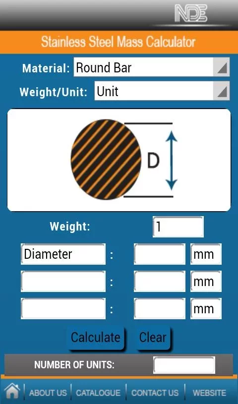 NDE’s MASS CALCULATOR截图2