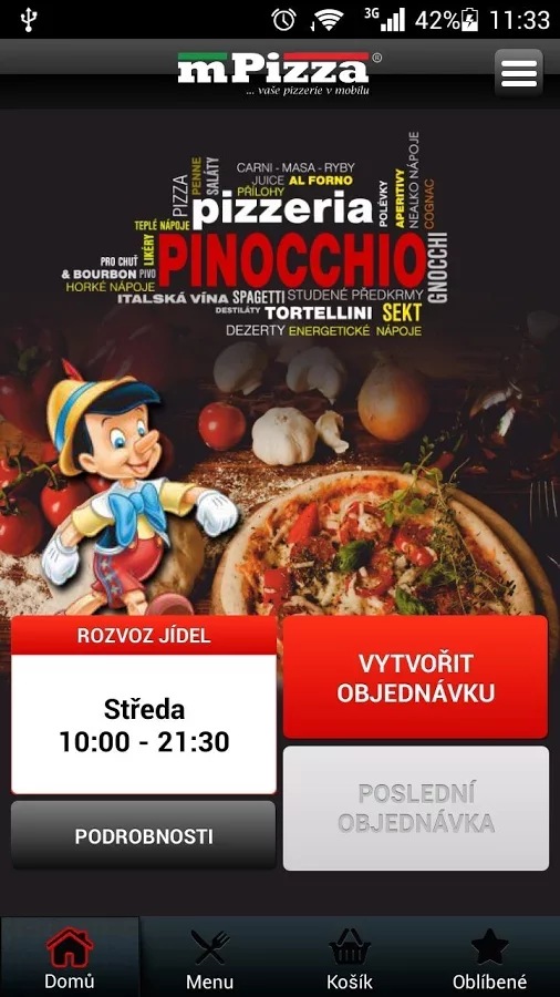 Pinocchio Pizzeria Náchod截图1