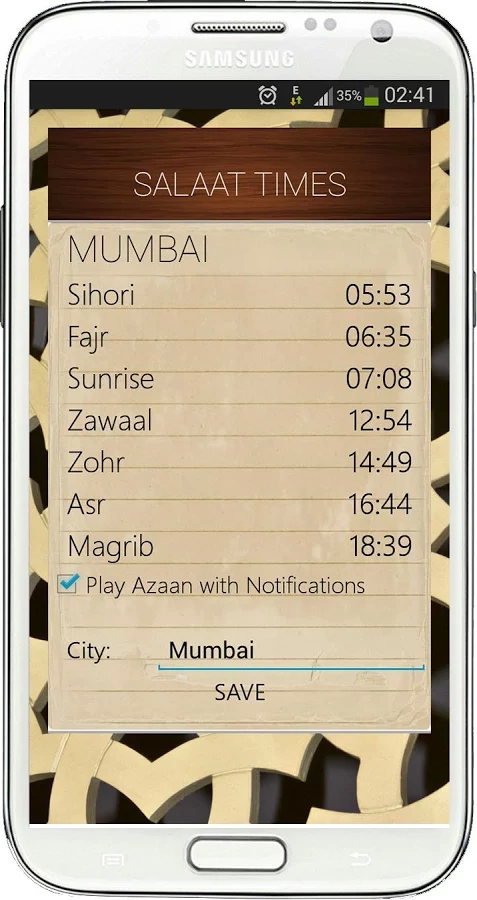 Salaat Times - Mumineen....截图2