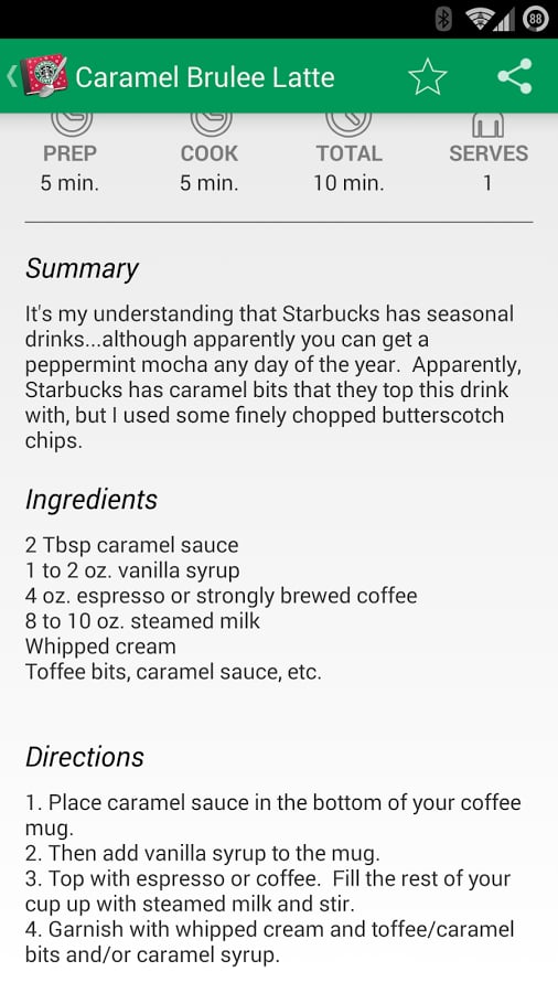 Recipe Guide for Starbucks截图6