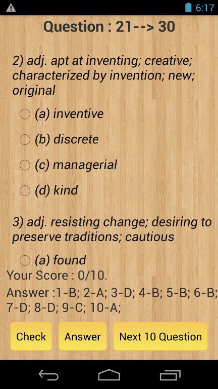 6000 Toic Vocabulary Test截图6