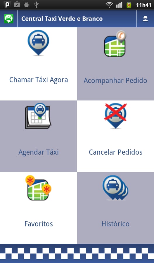 Central Taxi Verde Branco截图2