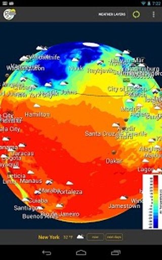 Open Weather Map 3D Glob3截图1