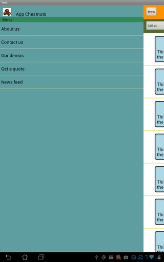 Side Menu Bar Demo截图1