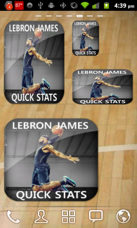 Lebron James Basketball Widget截图2