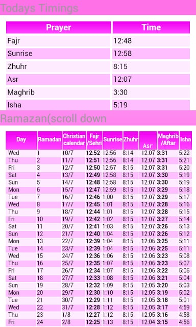 Ramadan Timings截图3