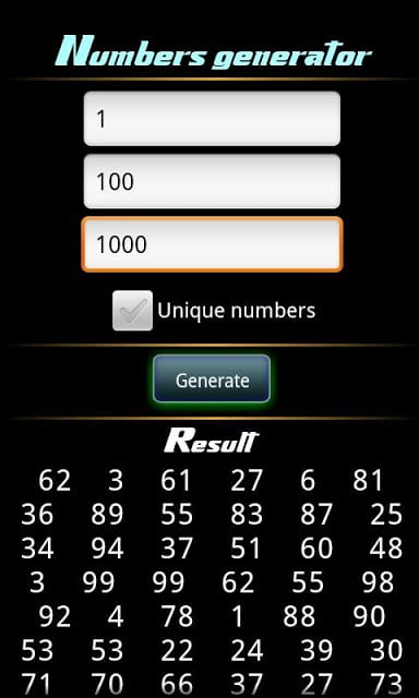 Number Generator Pro截图1