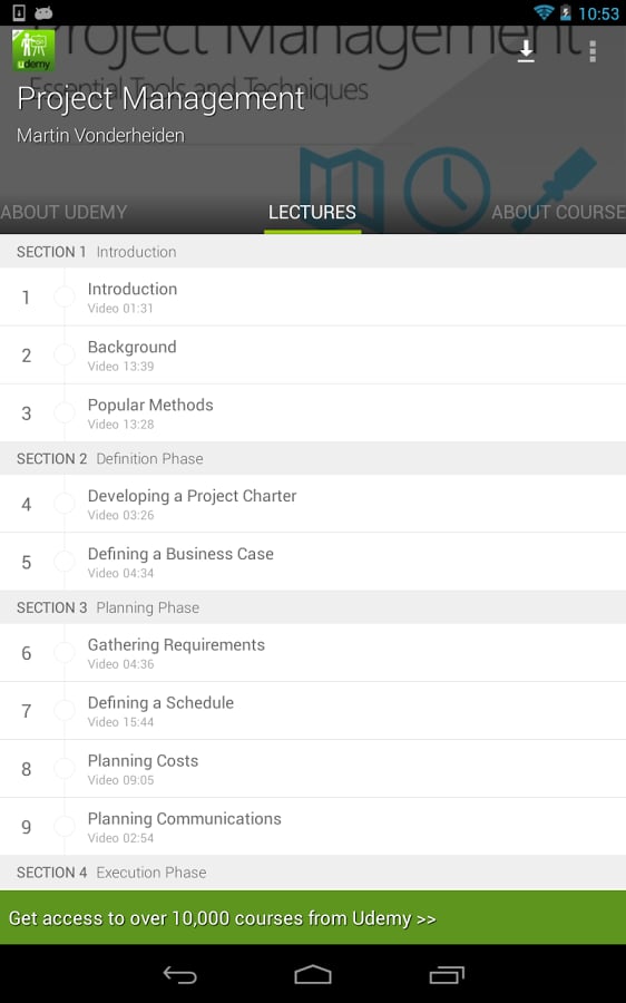 Project Management Tutor...截图8