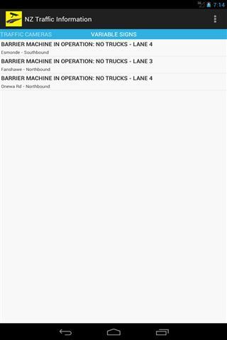 新西兰交通信息截图4