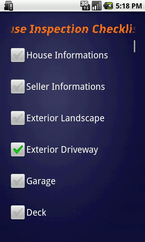 Inspection Checklist截图2