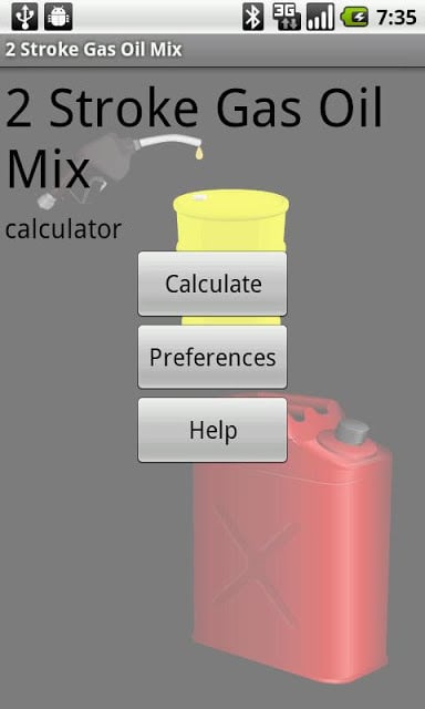 2 Stroke Gas Oil Mix Calc截图3