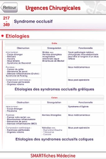 SMARTfiches Urgences Chirurgicales截图5