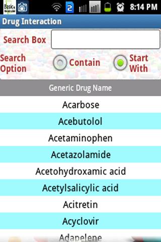 Drug Interaction截图1