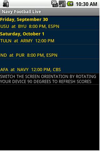 NCAA Navy Football Live截图8