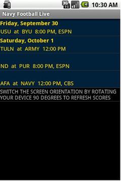 NCAA Navy Football Live截图